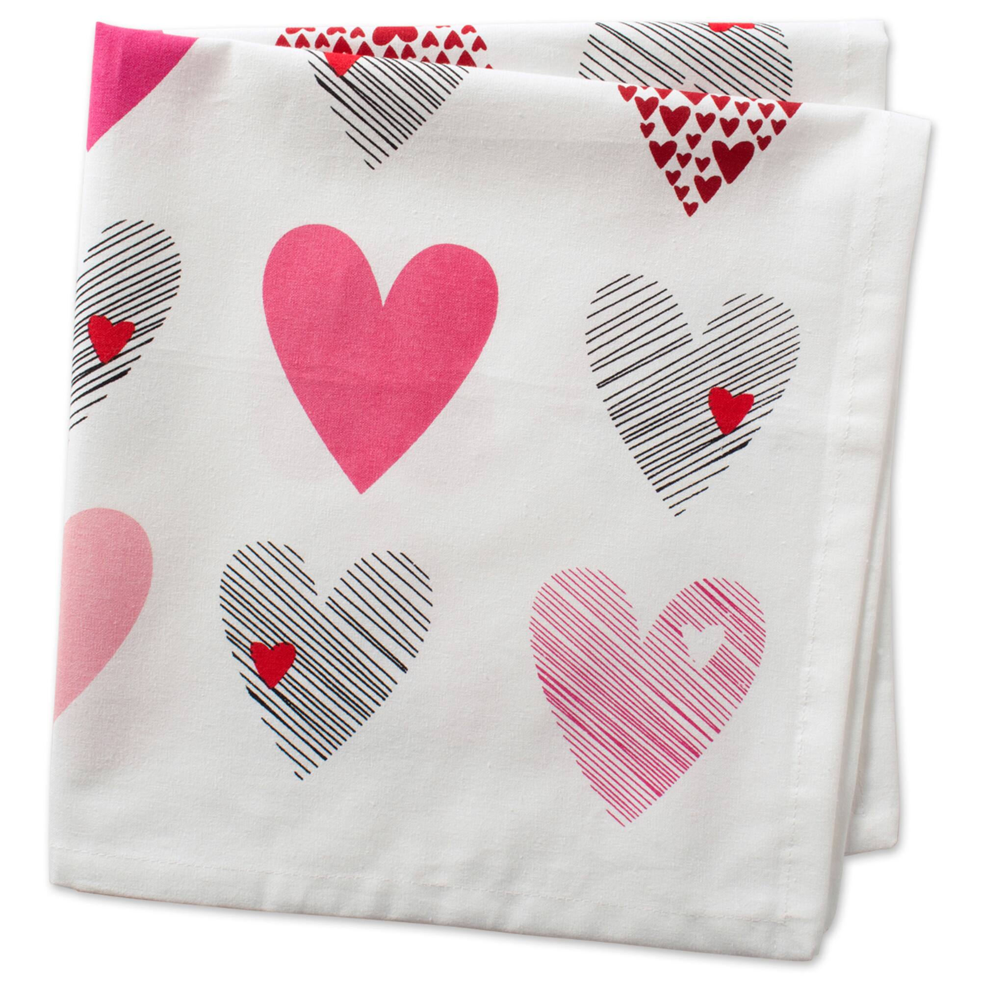 DII® Hearts Collage Print Napkins, 6ct.